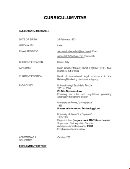 management resume template
