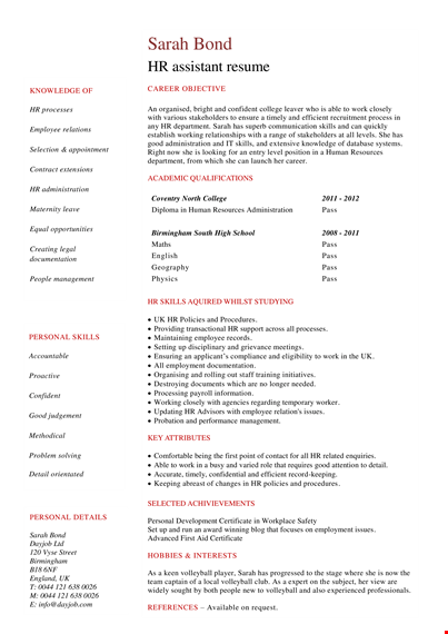 resume for hr fresher graduate - enhance your career with a professional resume | dayjob template