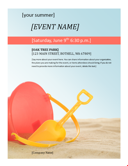 customizable flyer templates for your next event | get organized and share information template