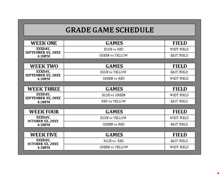 excel team schedule template template