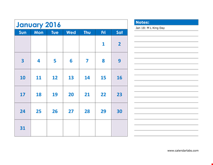 monthly calendar pages template