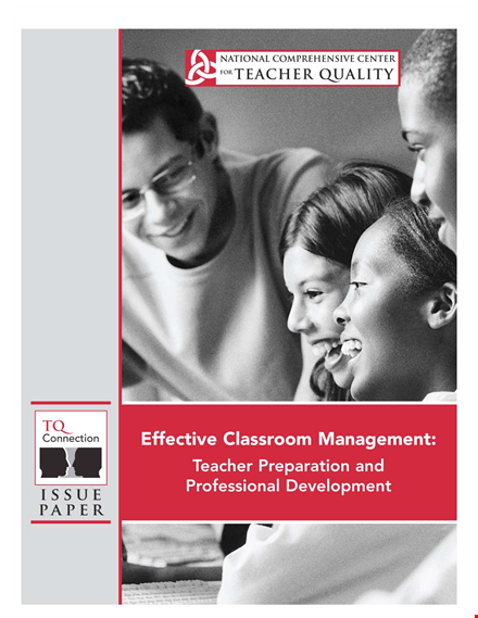 effective classroom management plan for teachers to foster positive behavior among students template