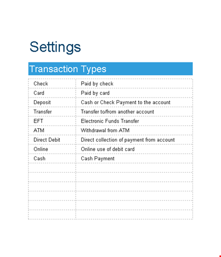 manage your finances with our checkbook register - track accounts and transfers today! template