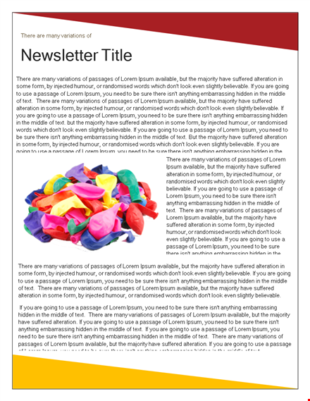 newsletter template - create professional newsletters | company name template