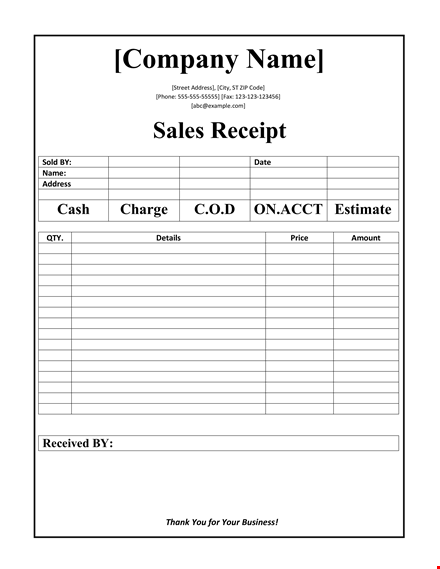 sales receipt template .png template