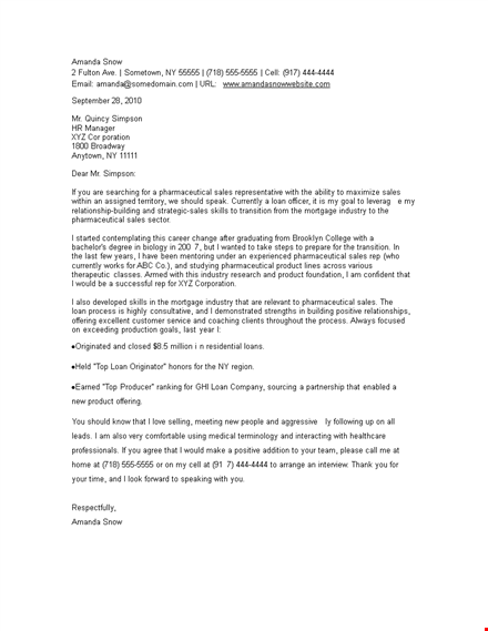 healthcare cover letter template