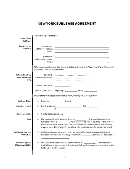 roommate agreement template | create a clear agreement with landlord & roommates template