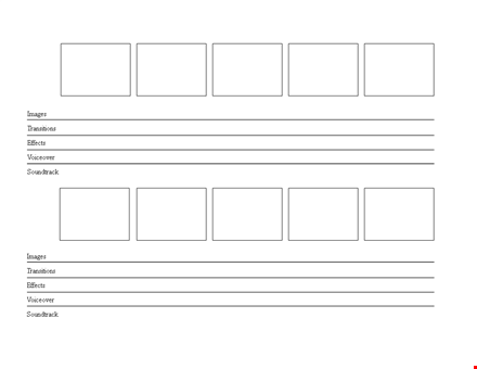 create engaging commercial storyboards with our template template