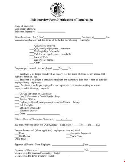 exit interview template for employee - create an effective exit interview template