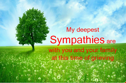 sympathy message template - expressing deepest sympathies to the family template