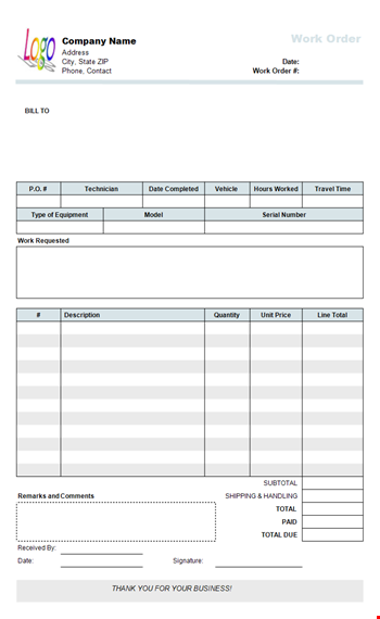 customize your company order form template - contact us | unprotect template