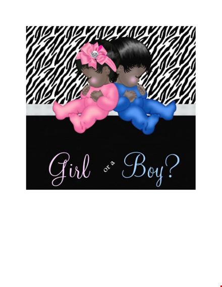 gender reveal invitation template template