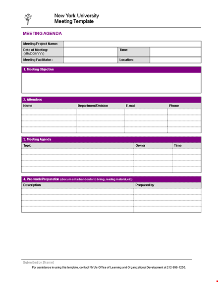 corporate meeting minutes | effective agenda organization template