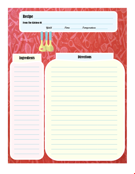 create your own cookbook with our template | easy kitchen & recipe organization template