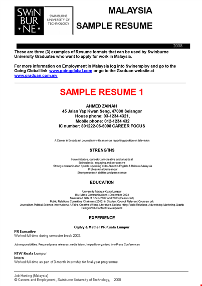 civil engineer fresh graduate template