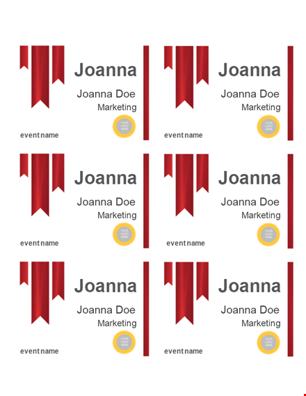 customize your event with our joanna name tag template template