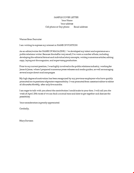 apply as an editor: compose a compelling email application letter template