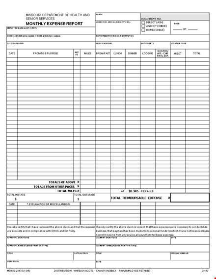 expense report template - download and customize | efficient expense tracking template