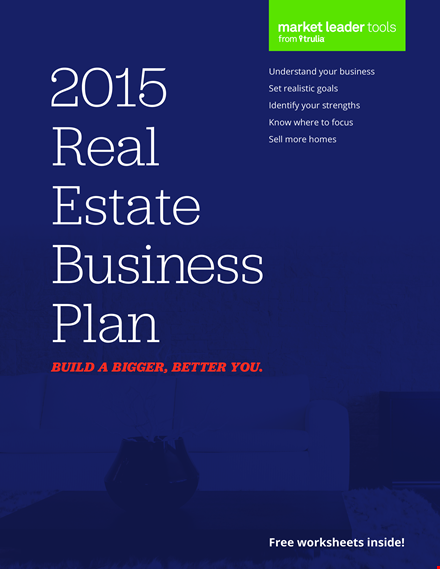 real estate agent business plan template - boost your business in the market template