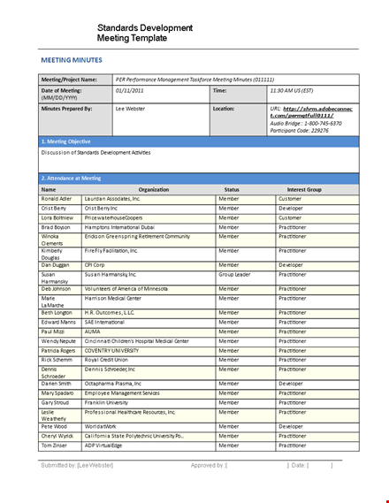 efficient meeting notes template for members and practitioners - get organized today template