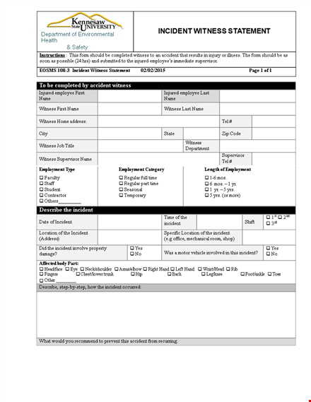 incident witness statement template