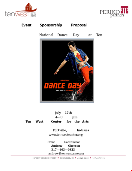 music event proposal template - create an engaging community dance event template