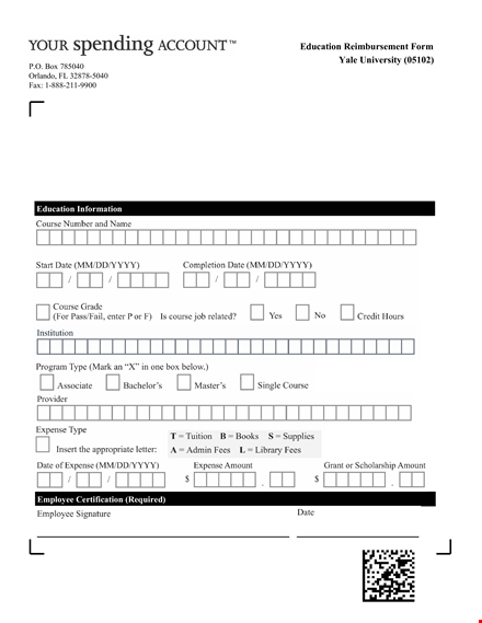 education reimbursement form template - request account reimbursement documentation & spending template