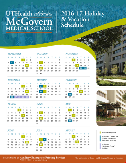 yearly holiday & vacation schedule template template