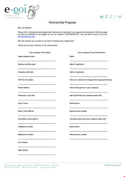 partnership proposal in pdf template