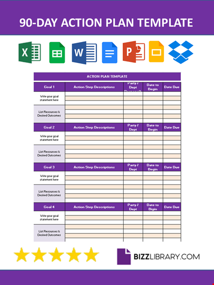 90 day action plan template template