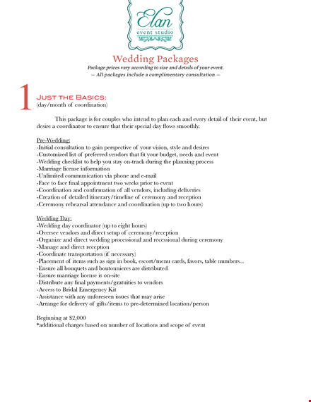 wedding vendor payment schedule template