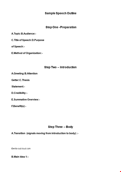 mastering informative speeches: essential tips and strategies | speech outline template