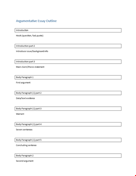 create a winning essay outline with our easy-to-use template template