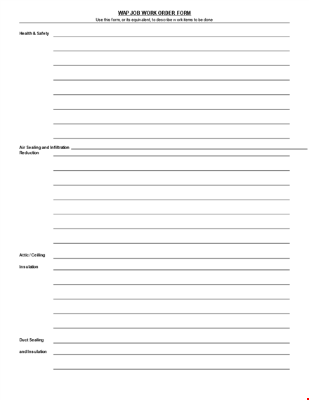 job work order form template