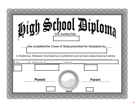 get your completed study diploma template - certificates that impress template