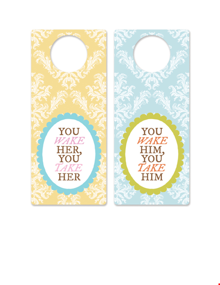 create eye-catching door hangers with our template | download now template