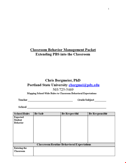 effective classroom management plan for engaging students template