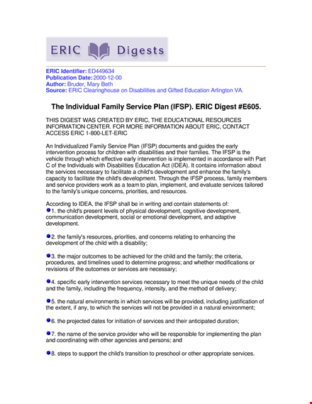 family service plan template