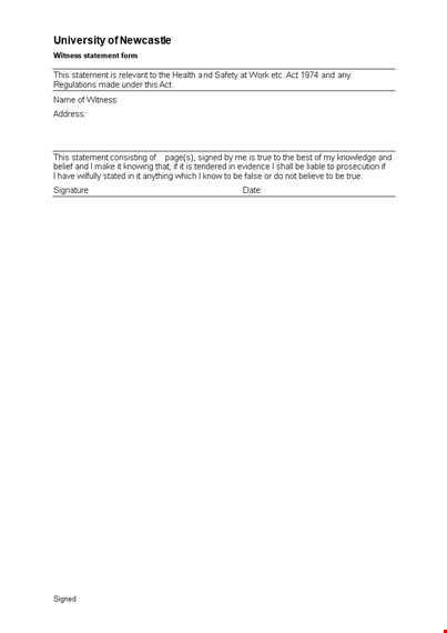 create a clear and professional witness statement form | ctr optimized and under 60 characters template