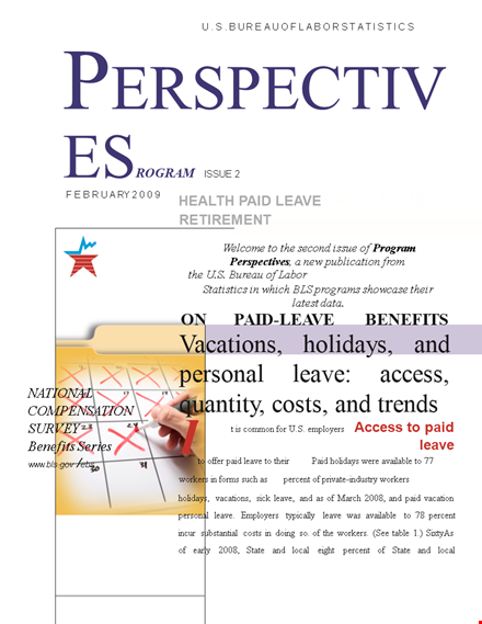paid leave benefits: a program perspective for workers - holidays, percent template
