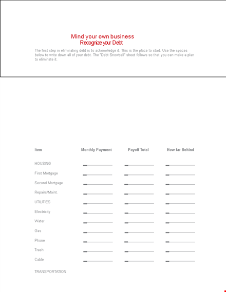 eliminate debt with our debt snowball spreadsheet - track payments and payoff credit faster template