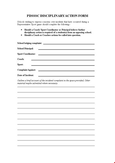 employee write up form | create a professional report with ease template