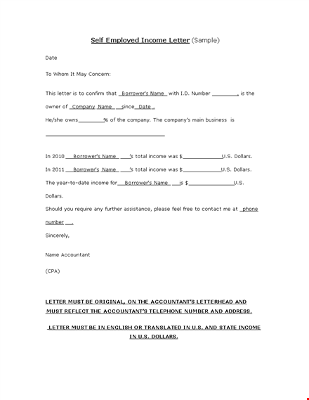 get your proof of income: income verification letter for borrowers template