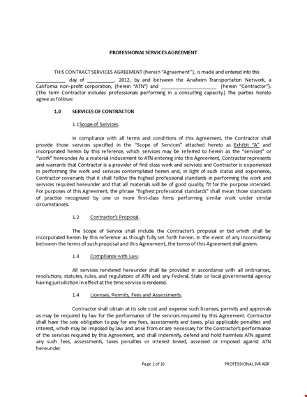 customize your contract with our service agreement template - contractor-friendly template