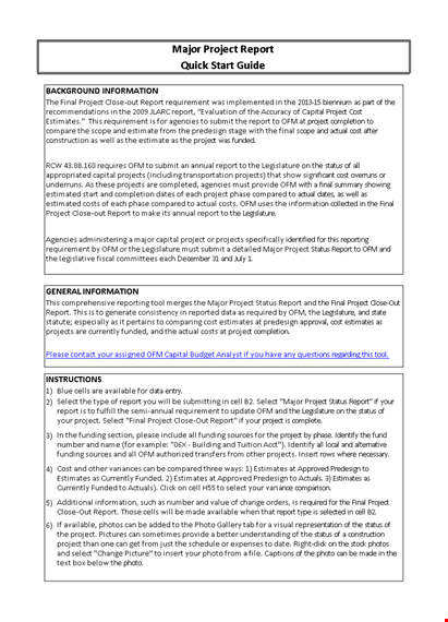 download our free project status report template for accurate final estimates template