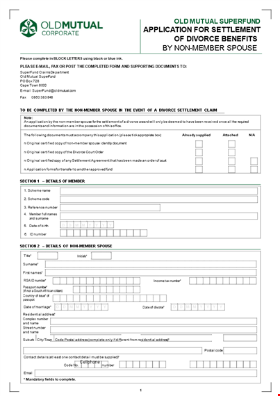 divorce agreement template - create your customized document in minutes template