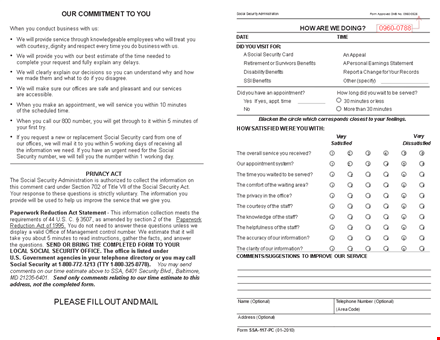 comment card template sample template