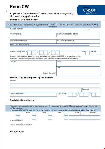 free blank legal form template