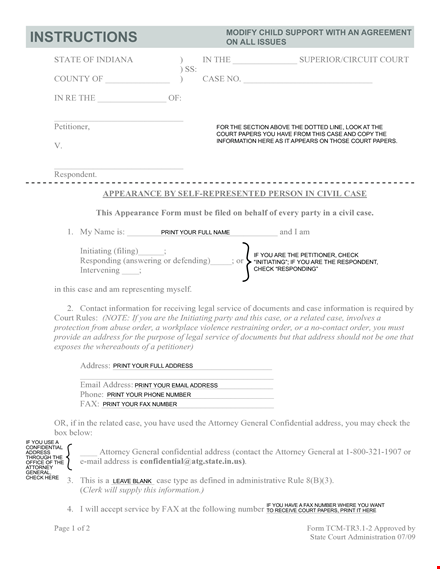 child support agreement - court-approved support for your child template