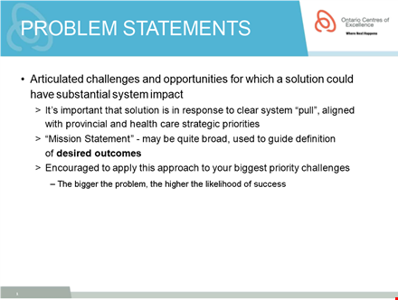 create an effective problem statement with our template | digital solutions template